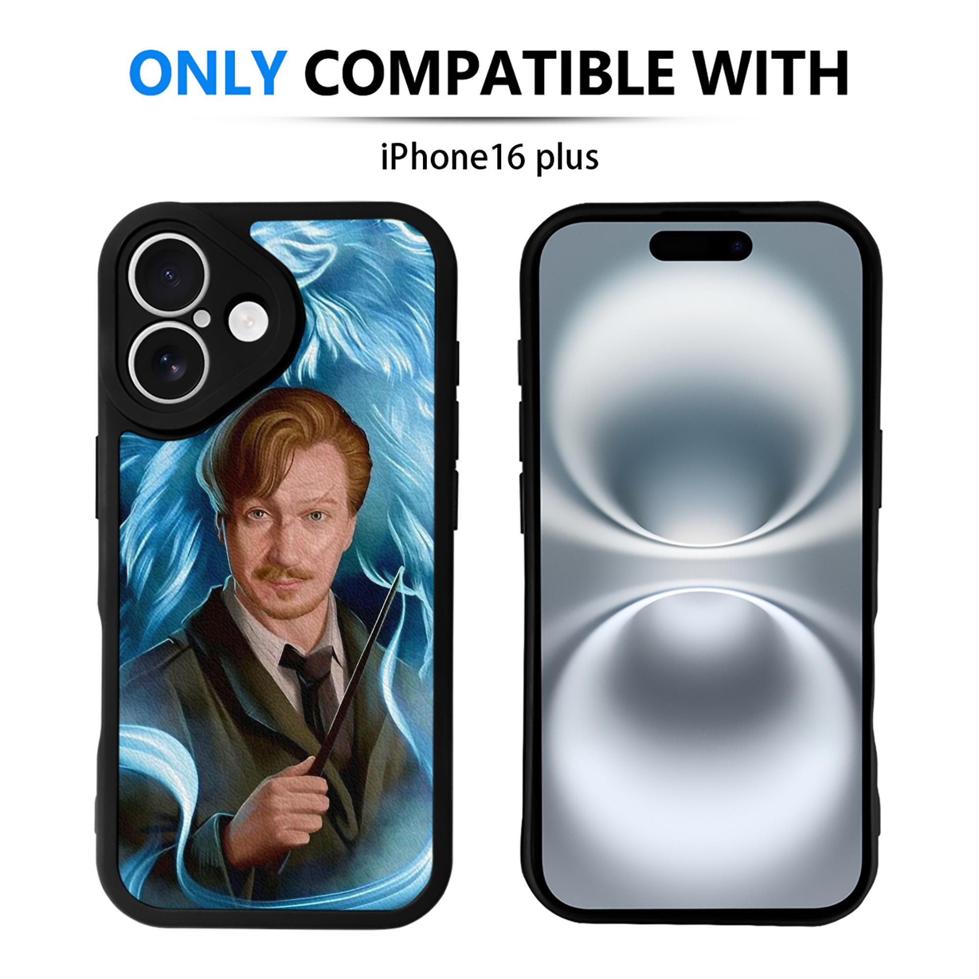 （画像用） Harry Potter ハリー・ポッターシリーズ 【iPhone 16シリーズ対応】シリコンスマホケース（レザー調） 材質：シリコン